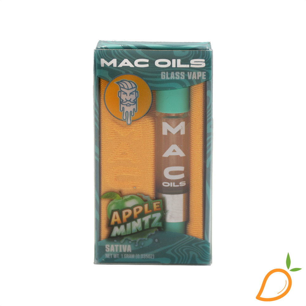 Photograph of product: 1g Apple Mintz Vape Mac Oils