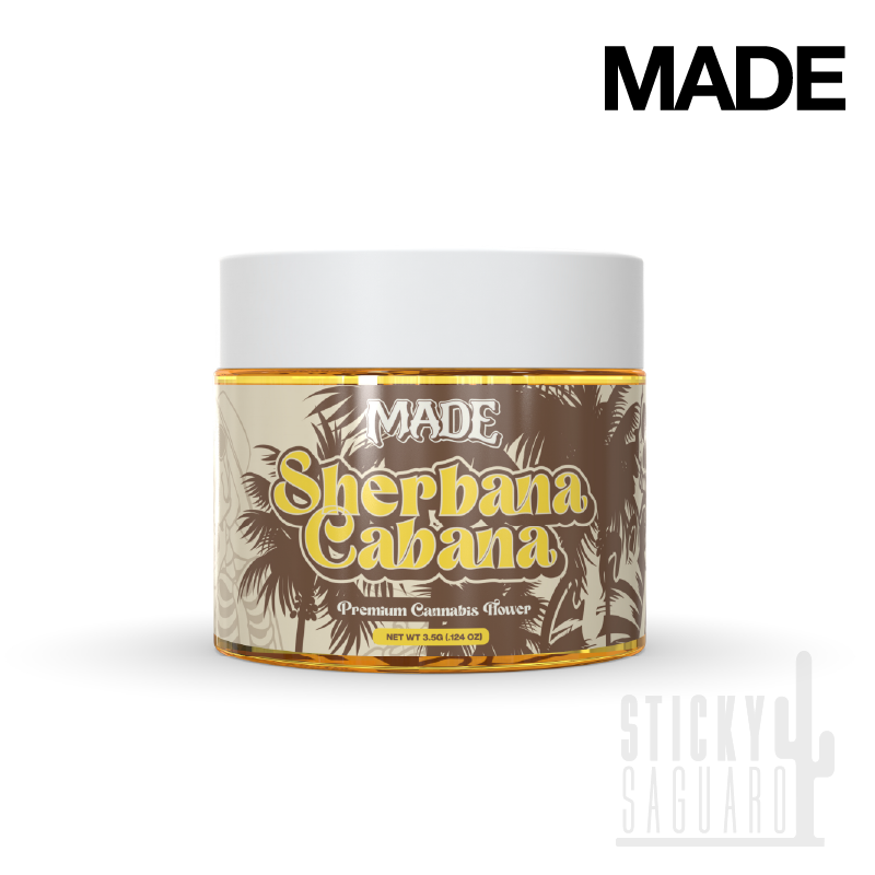 Photograph of product: MADE Flower Sherbana Cabana (I/H) 3.5g