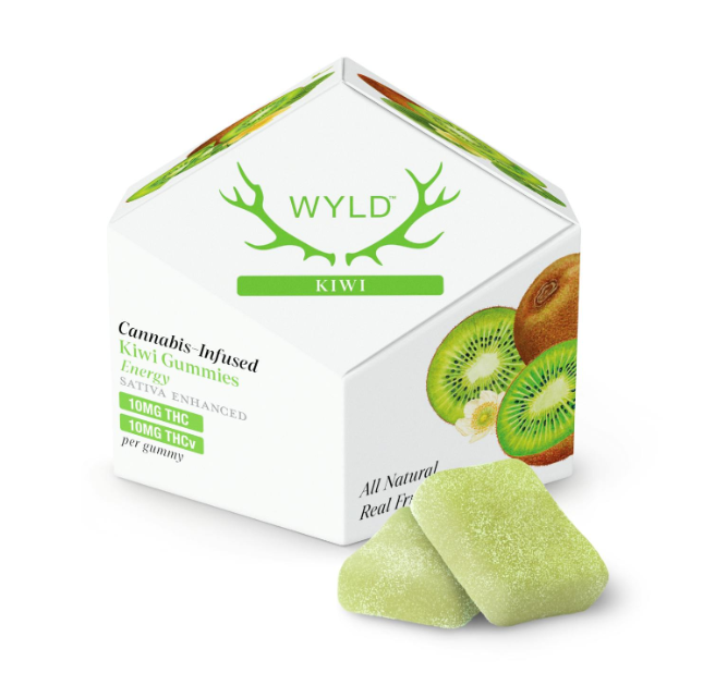 Photograph of product: Wyld Kiwi Gummies THC:THCV 1:1