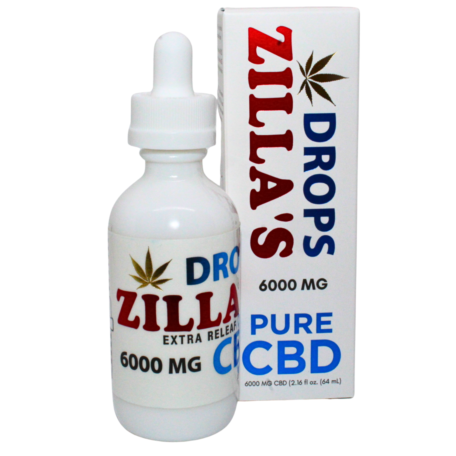 Photograph of product: ZILLAS PURE CBD 6000MG DROPS REC