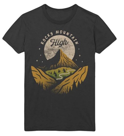 Photograph of product: T-shirt - Moon - Black (L)