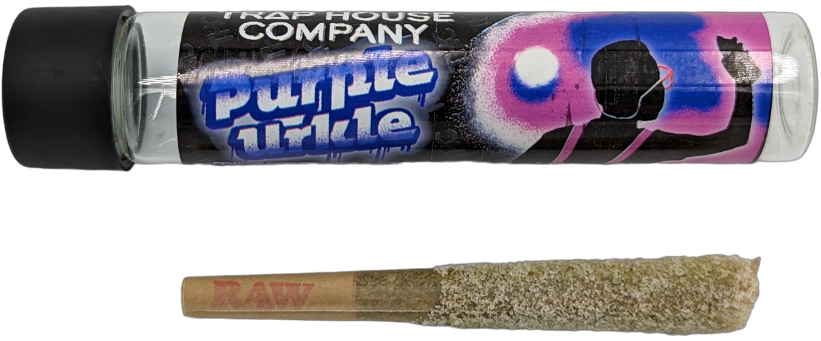 Photograph of product: Trap House - Purple Urkle Dubbz (Oui'd) infused Preroll - 1.25g