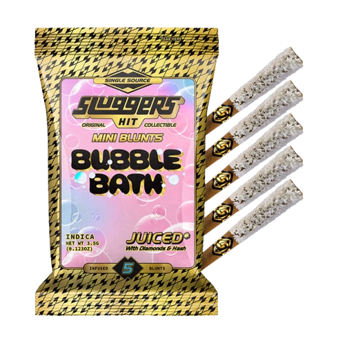 Photograph of product: Sluggers | Bubble Bath Mini Blunts (5 Pack) | 3.5g