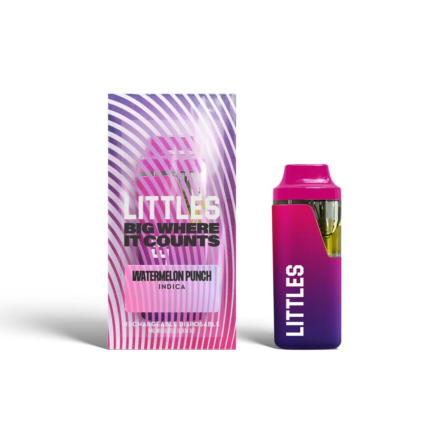 Photograph of Product: Littles Live Resin Watermelon Punch Vape