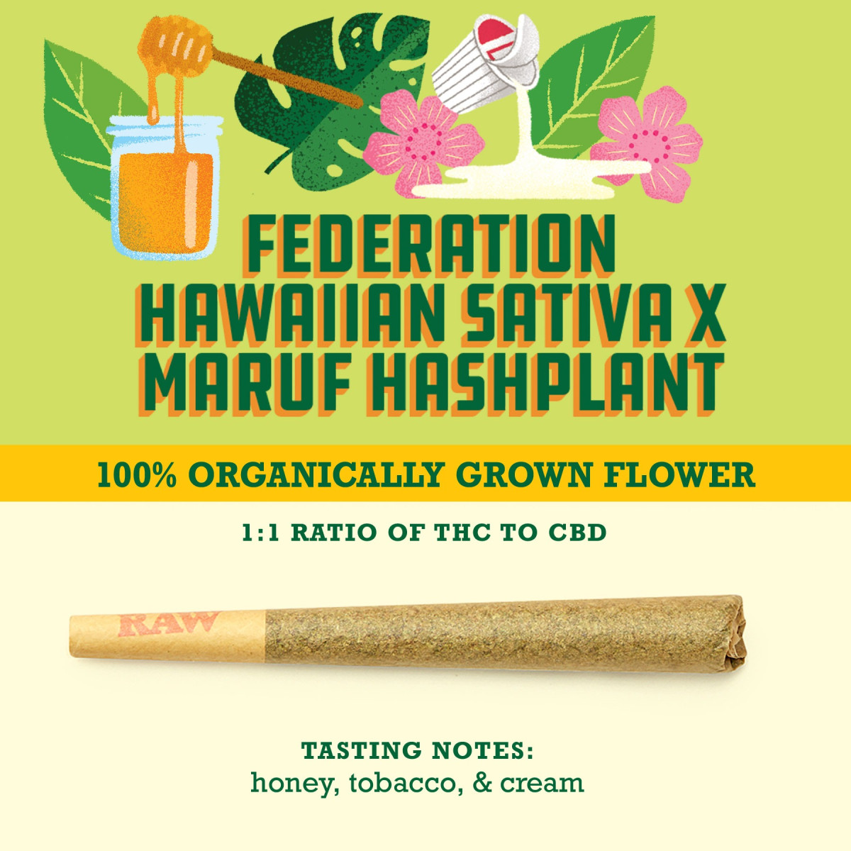 Photograph of product: Hawaiian Federation Oui'd x Marouf au chocolatplant | Pre Roll | 1g