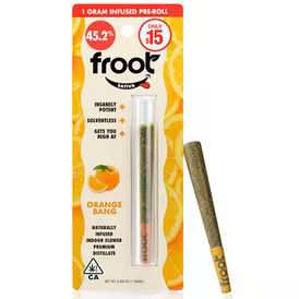 Photograph of product: Froot Orange Tangie Infused preroll 1g