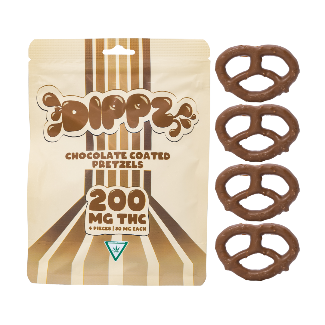 Photograph of Product: Dippz - Chocolate Coated Pretzels (200mg)