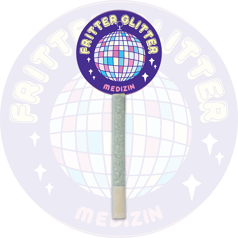 Photograph of product: Fritter Glitter Pre-roll