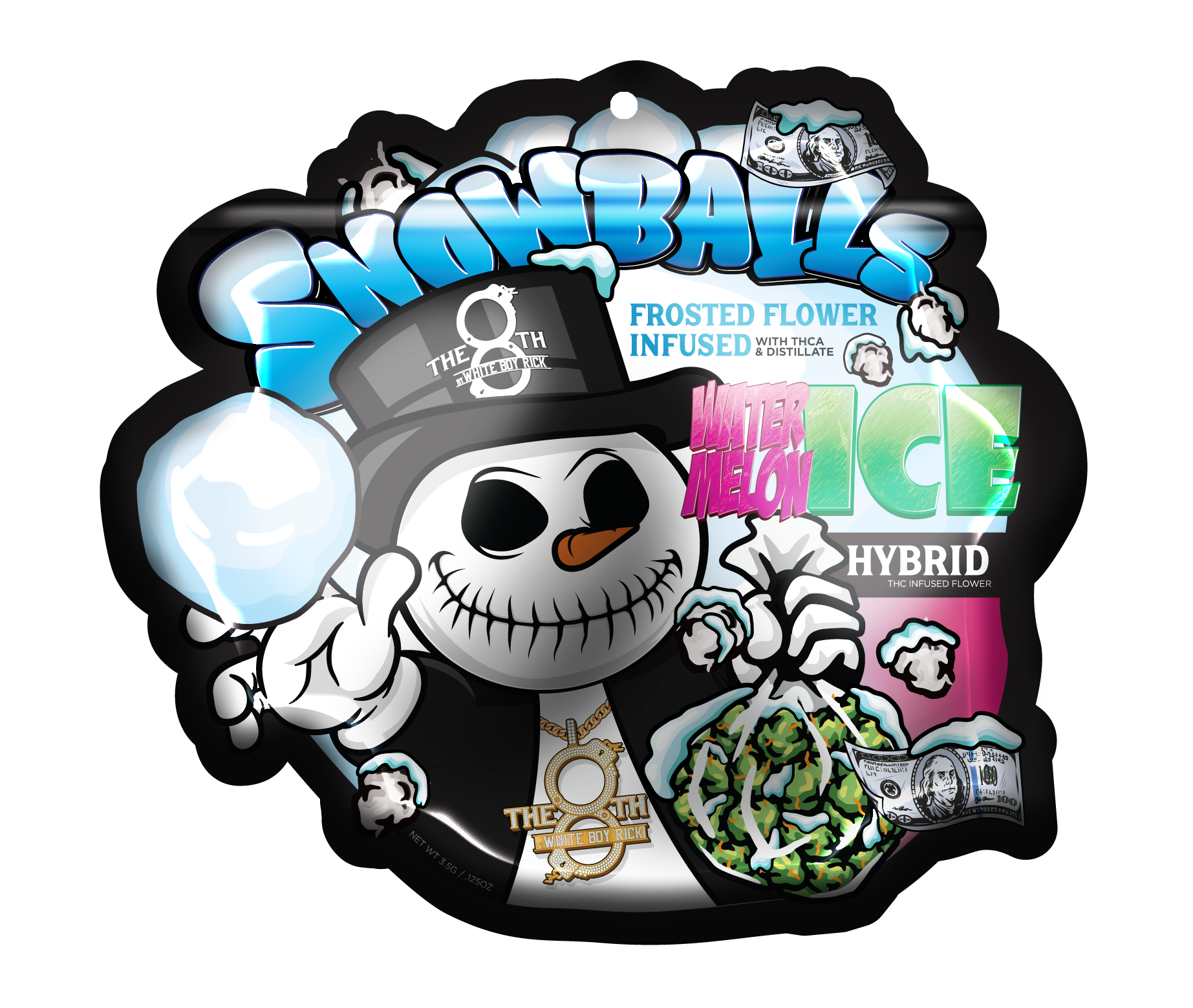 Photograph of product: Watermelon Ice Snowballs - 3.5g
