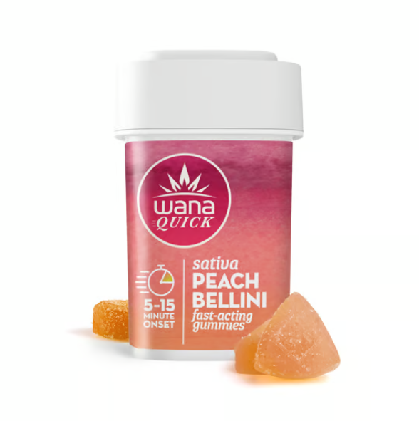Photograph of product: Peach Bellini Gummy 100mg 10pk