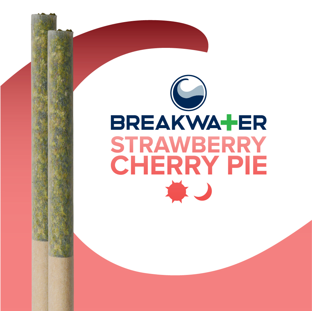 Photograph of product: Strawberry Cherry Pie Two Premium Rolled Joints