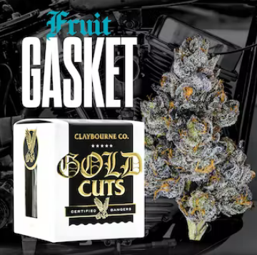 Photograph of product: FRUIT GASKET | CLAYBOURNE CO. GOLD CUTS 3.5G