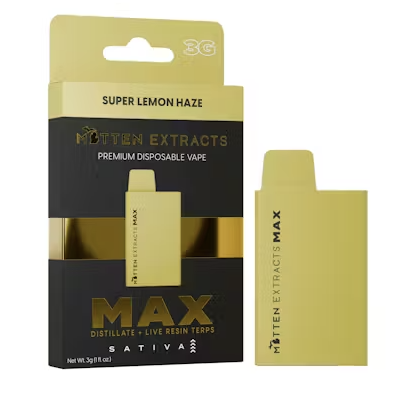 Photograph of product: Mitten Extracts | Super Lemon Haze (MAX) Disposable Vape