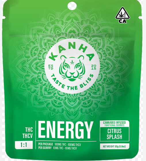 Photograph of product: Energy Citrus Splash | 100MG 10PK Gummies (TAX INCLUDED)