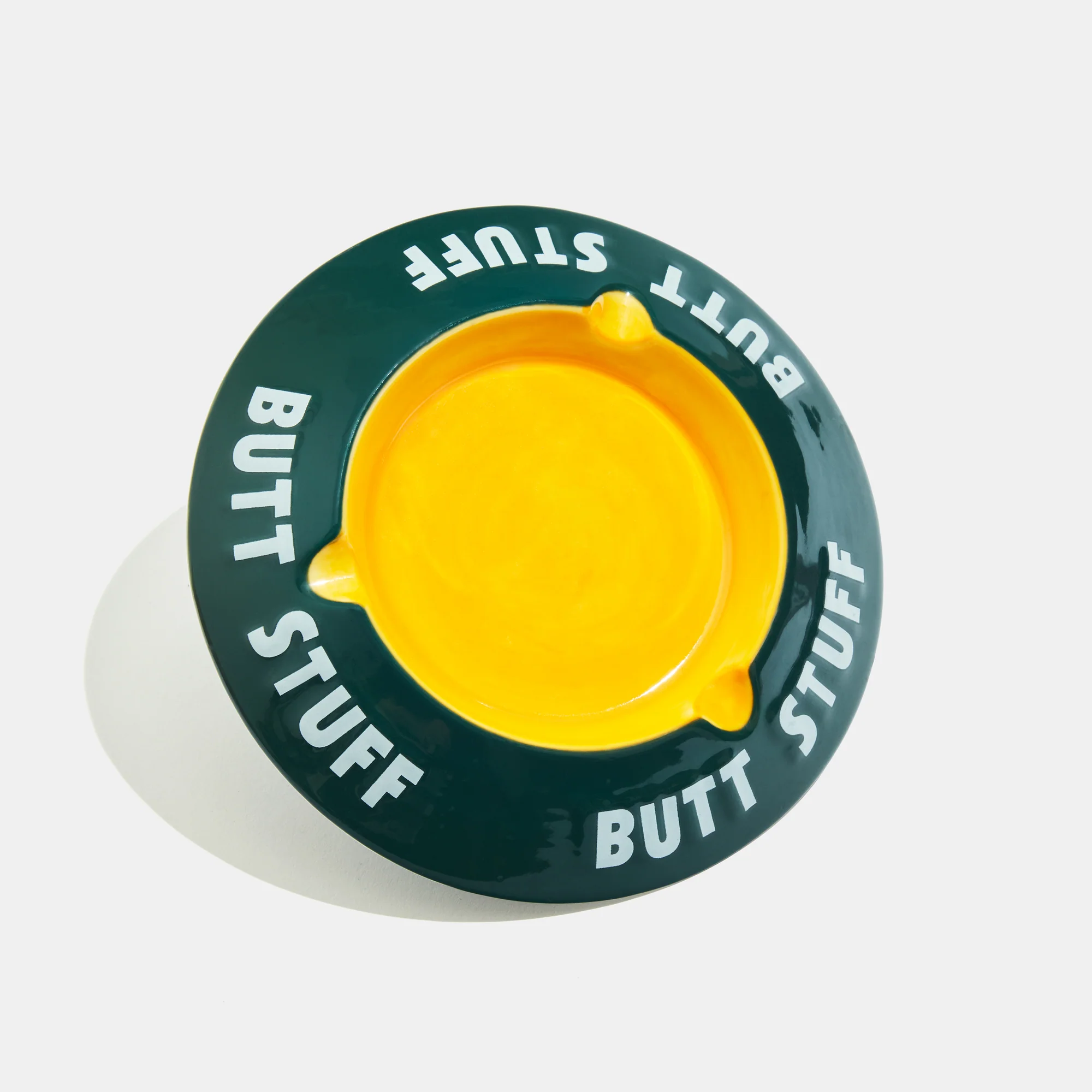 Photograph of product: Butt Stuff Ashtray | Green