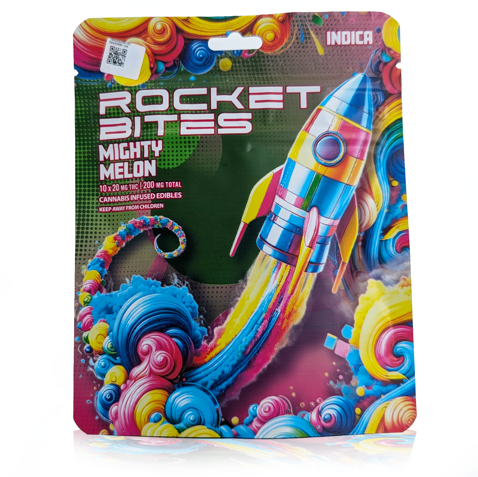 Photograph of product: MIGHTY MELON - 200MG (10X20MG) GUMMIES