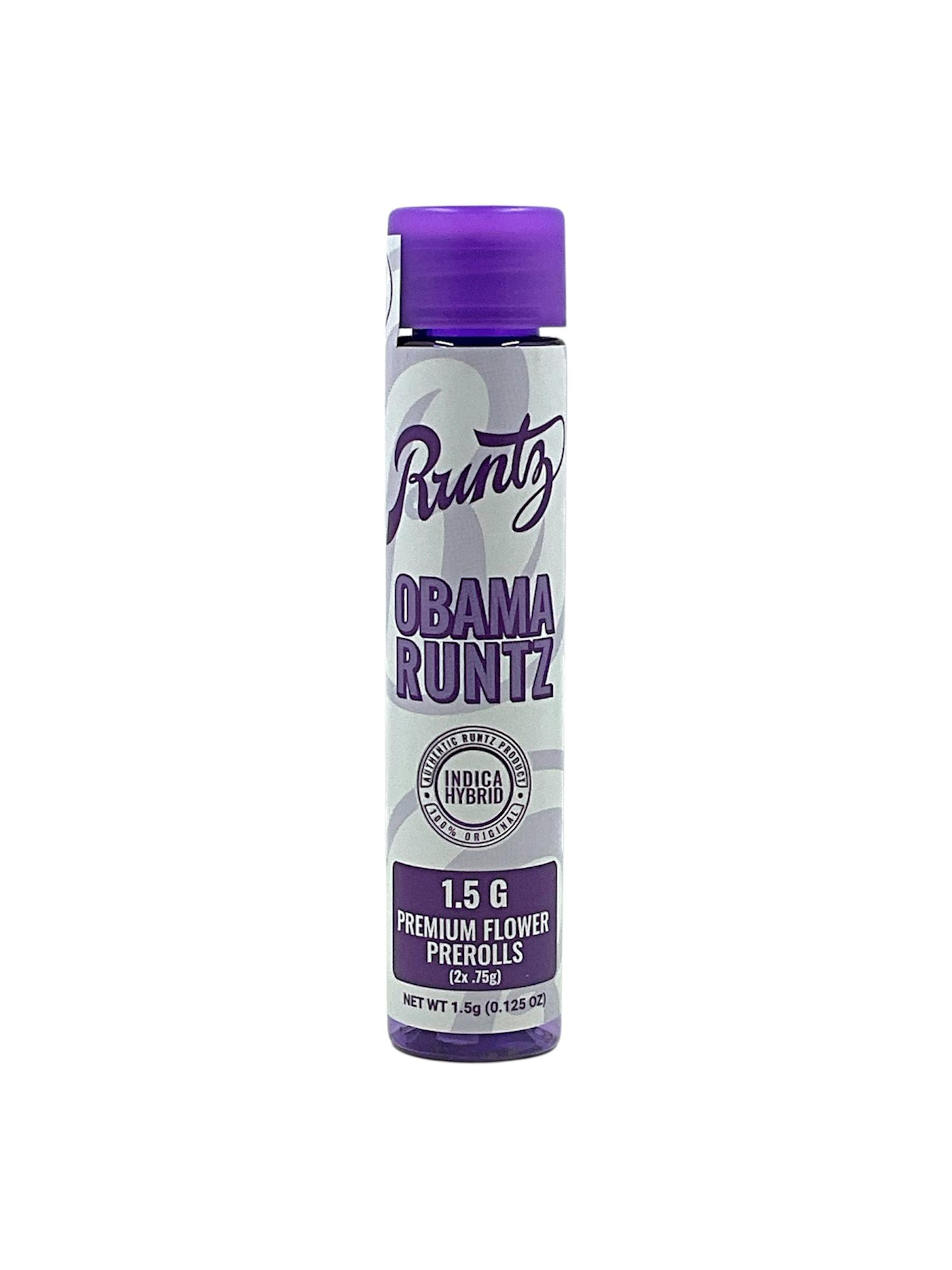 Photograph of product: Runtz Obama Runtz 2pk .75g Prerolls