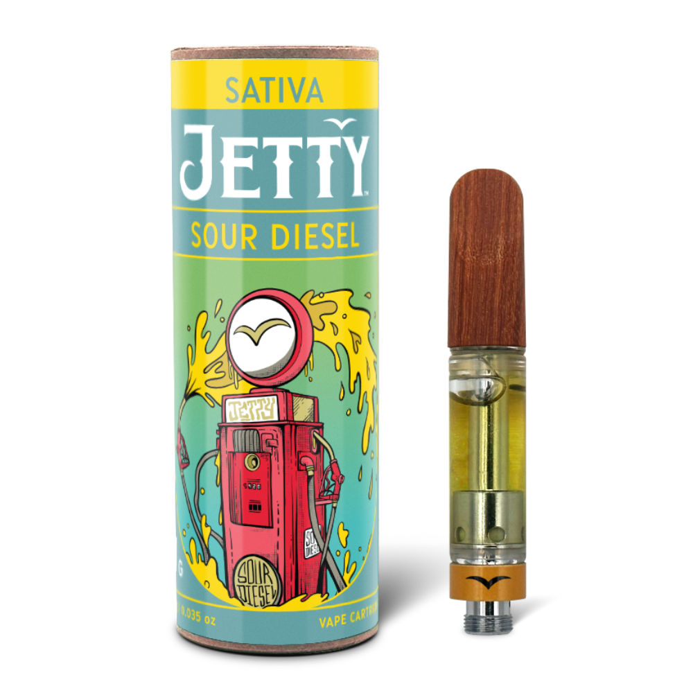 Photograph of product: Jetty | Sour Diesel | Vape Cartridge