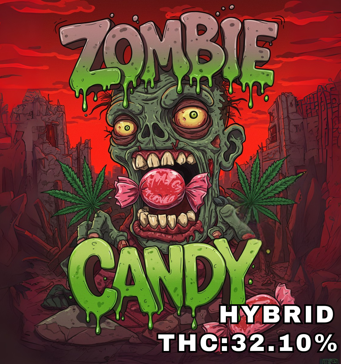 Photograph of product: Zaza Tier Deli - Zombie Candy - 28g