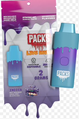 Photograph of product: Packwoods - Live Resin Packspod - Berry Cheesecake (S) 2000mg