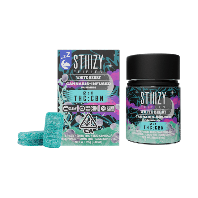 Photograph of product: White Berry | 2:1 TH-oui:CBN Gummies 150mg - 