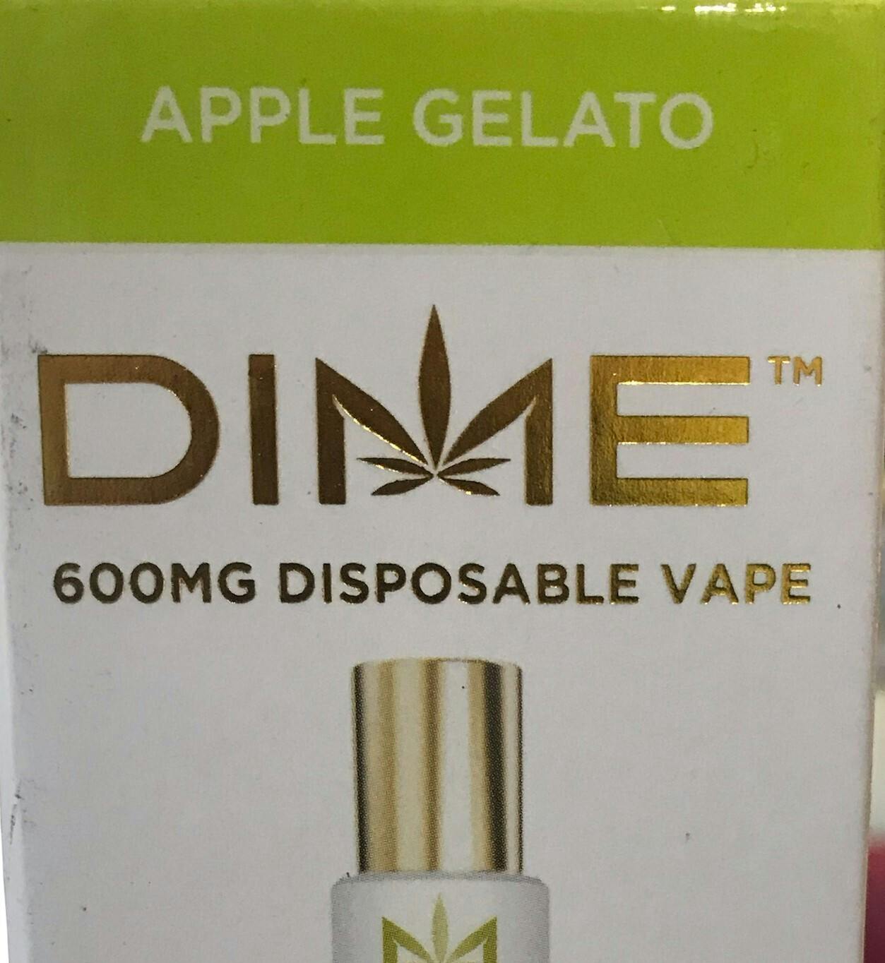 Photograph of product: Dime Apple Gelato 600mg Disposable