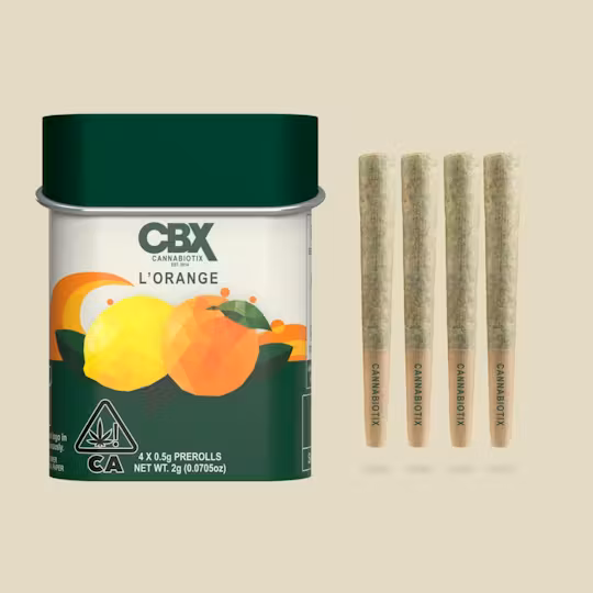 Photograph of product: Cannabiotix | L'Orange Preroll 4 Pack [2g total]