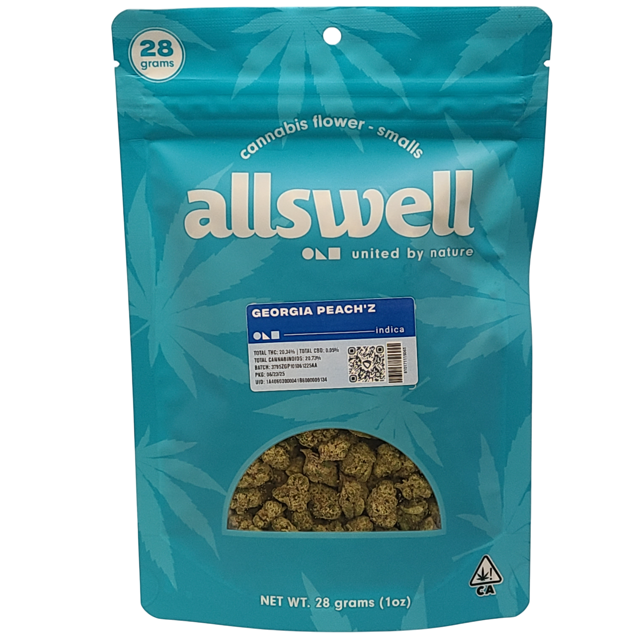 Photograph of product: GEORGIA PEACH'Z 28G SMALLS