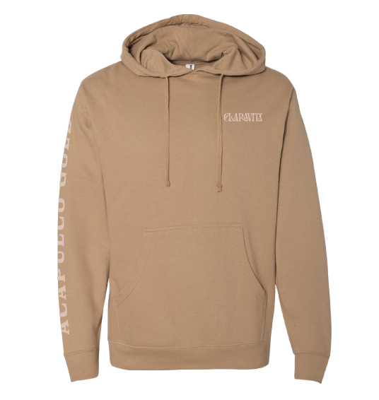 Photograph of product: Claravita Map Hoodie | Sandstone
