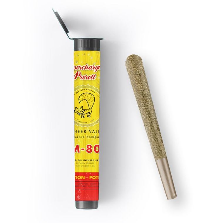 Photograph of product: Raspberry Skywalker M-80 Infused Pre-Roll w/ Kief and Oil| | 1g