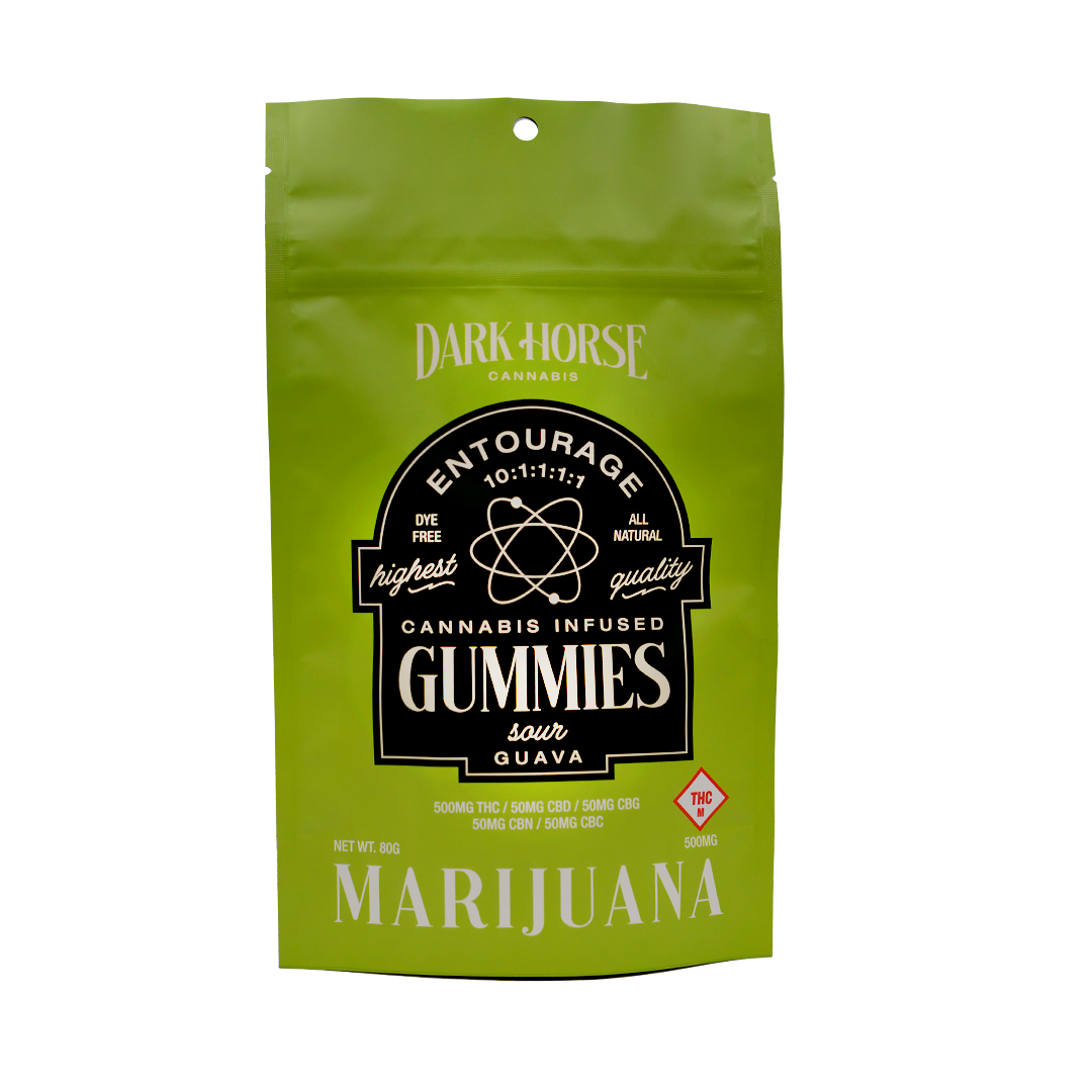 Photograph of product: 500mg Gummies | Sour Guava 10:1:1:1:1