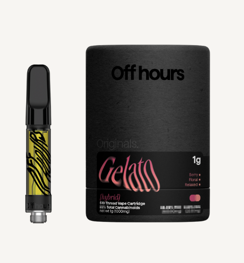 Photograph of product: Gelato Vape Cartridge | Hybrid | Off Hours