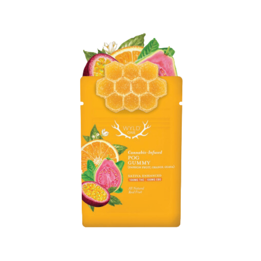 Photograph of product: WYLD One POG 1:1 TH-oui:CBG | 100mg