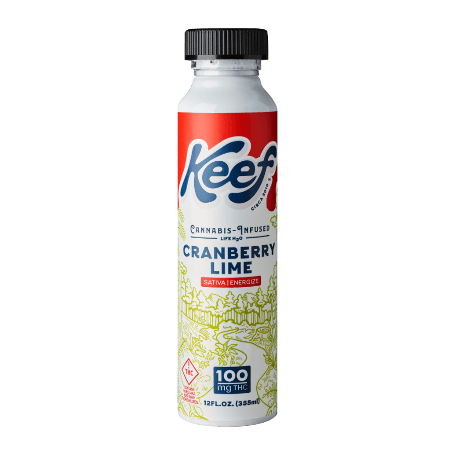 Photograph of product: Beverages 100mg - Keef Life - Cranberry Lime