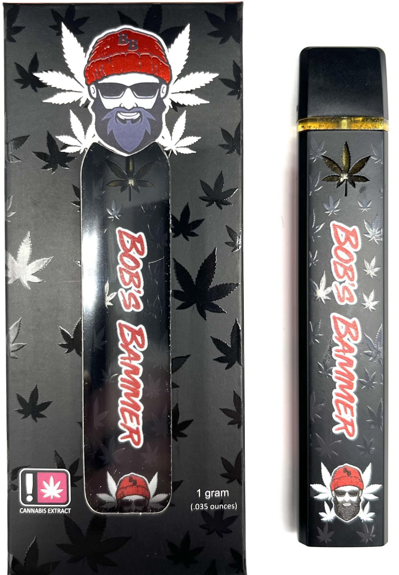 Photograph of product: Bob's Bammer: All-In-One Big Kahuna Burger Cured Resin Disposable Cartridge