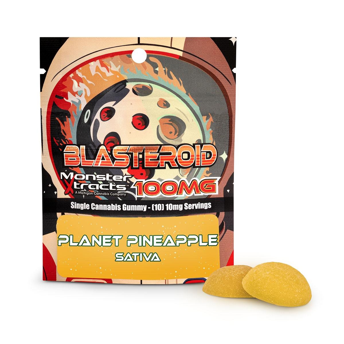 Photograph of product: Planet Pineapple Blastroid one gummy