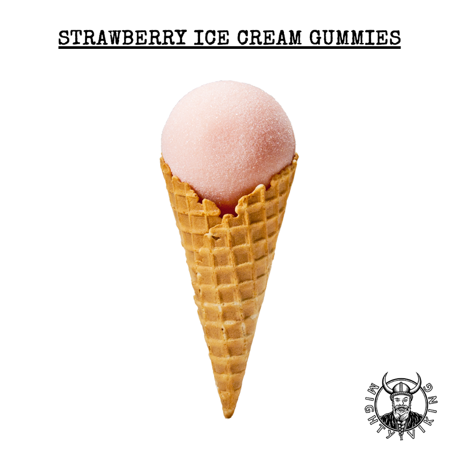 Photograph of product: 100mg RSO Strawberry Ice Cream Gummies