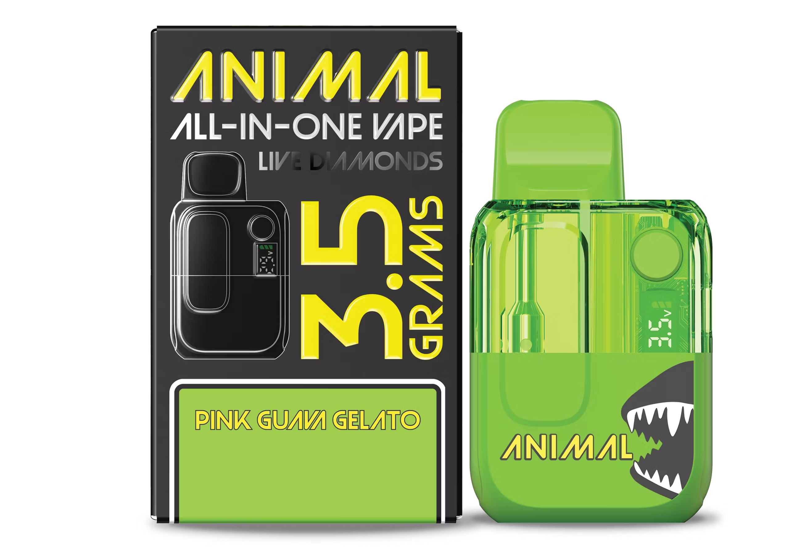 Photograph of product: Animal | Pink Guava Gelato | Live Diamonds AIO Disposable | 3.5g
