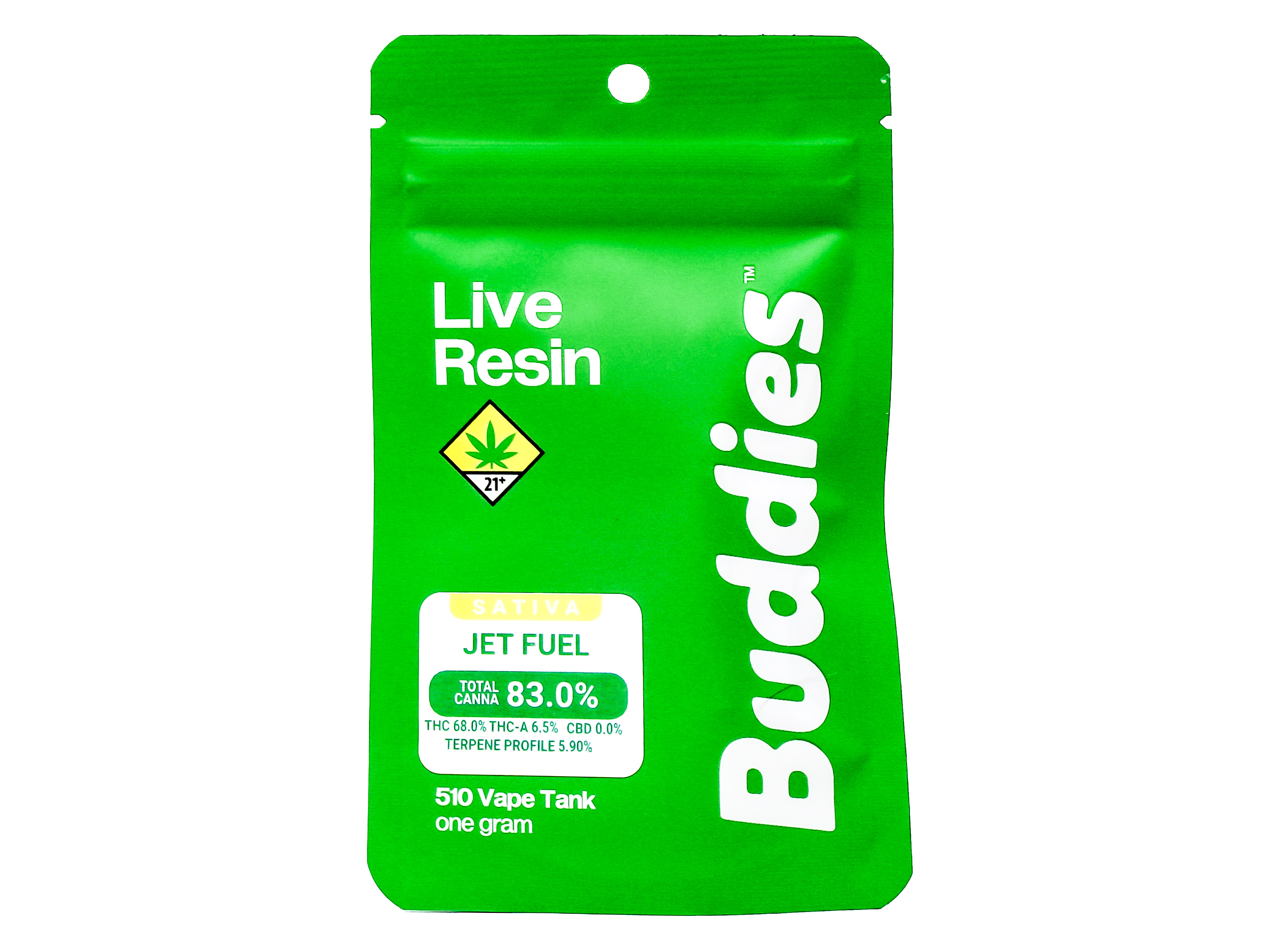 Photograph of product: BUD Jet Fuel Live Resin Cart 49929