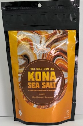 Photograph of product: Sublime  RSO KONA SEA SALT Caramel 100mg