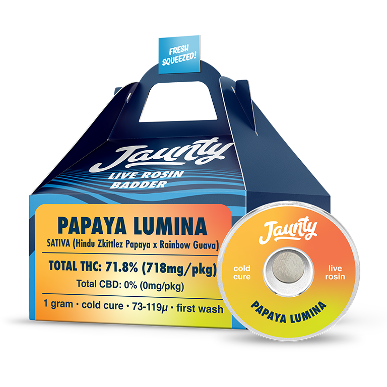 Photograph of Product: Jaunty - Papaya Lumina Live Rosin Badder