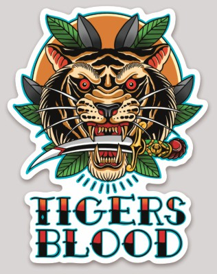 Photograph of product: LRP Cultivar Sticker - Tigers Blood (TAX INCLUDED)