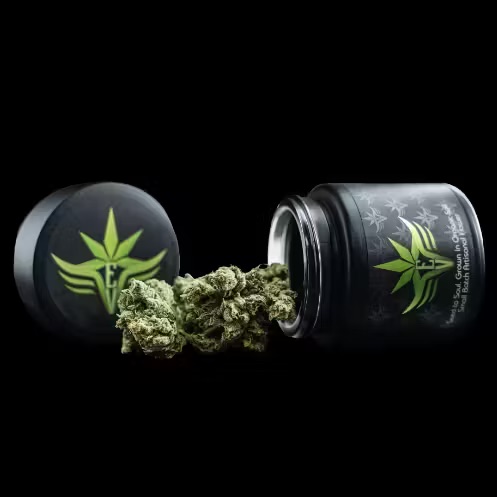 Photograph of product: Queen Green by EV - Purple Milk Flower 3.5g