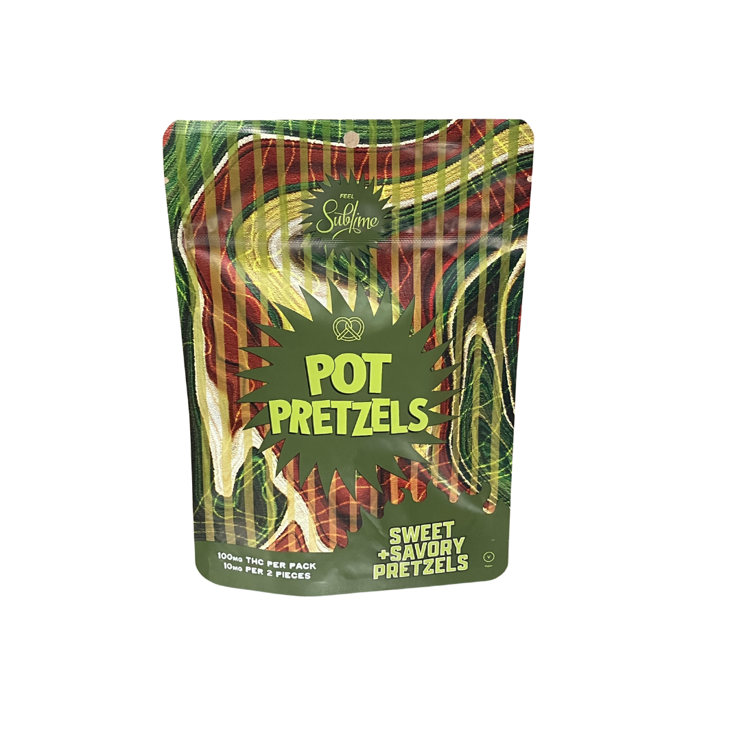 Photograph of product: 100mg Sweet & Savory Pretzels 10pk