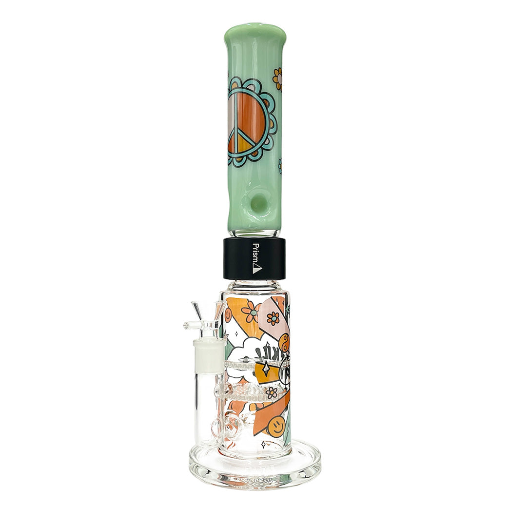 Photograph of product: 15" Flower Power Honeycomb Perc Straight Tube Bong