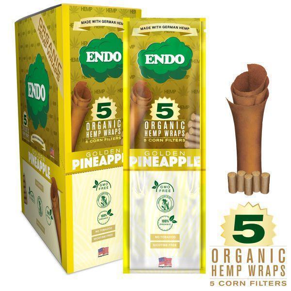 Photograph of product: ENDO Organic Hemp Wrap-5pk-Golden Pinapple