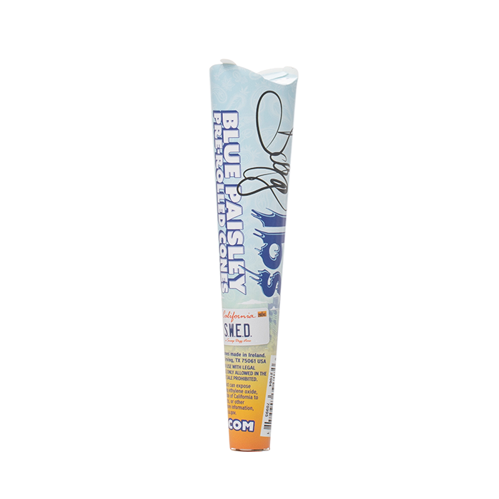 Photograph of product: Dogg Lbs | Blue Paisley Rolling Papers | King Size