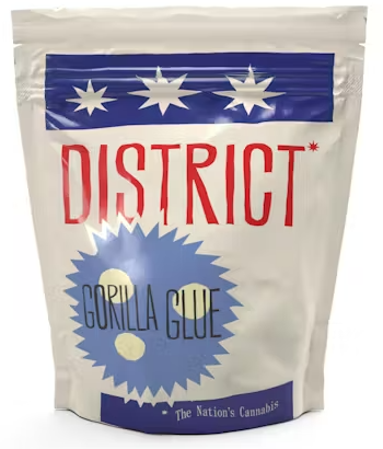 Photograph of product: District Oui'd: Gorilla Glue #4 Prepackaged Flower - 3.5g