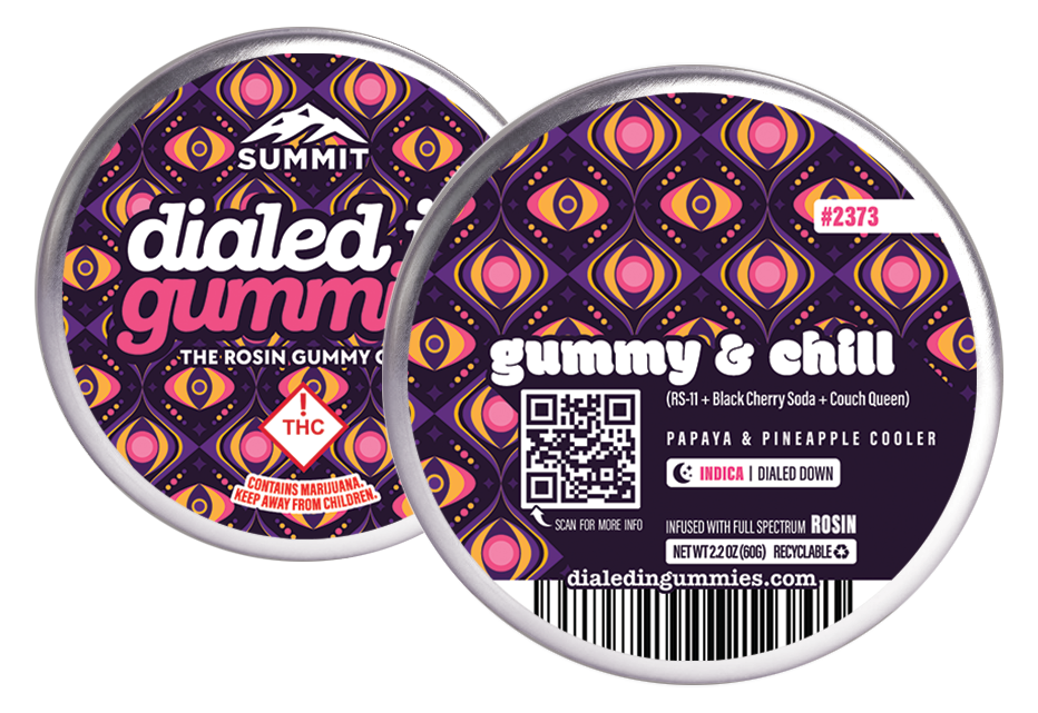 Photograph of product: Dialed In Gummy and Chill (I) Gummies 100mg