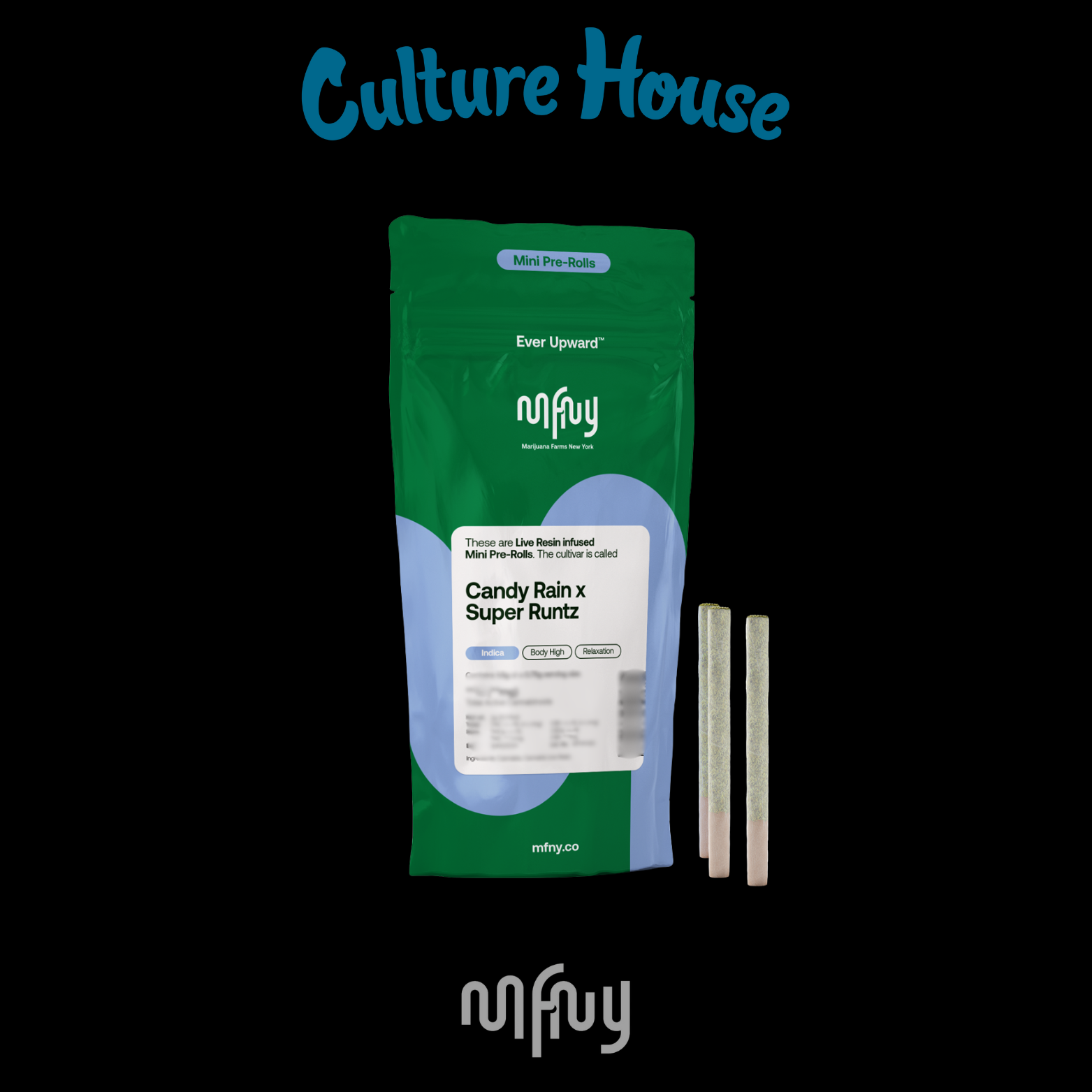 Photograph of product: MFNY | Candy Rain x Super Runtz | Live Resin Infused | 0.75 P.Roll 2PK